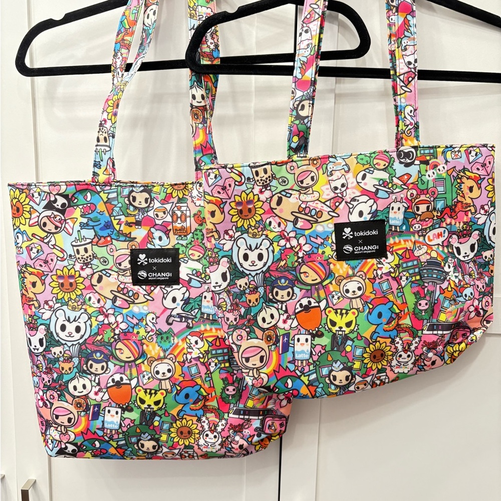 Singapore Exclusive Changi Airport Tokidoki Merlion Double Tote Bag